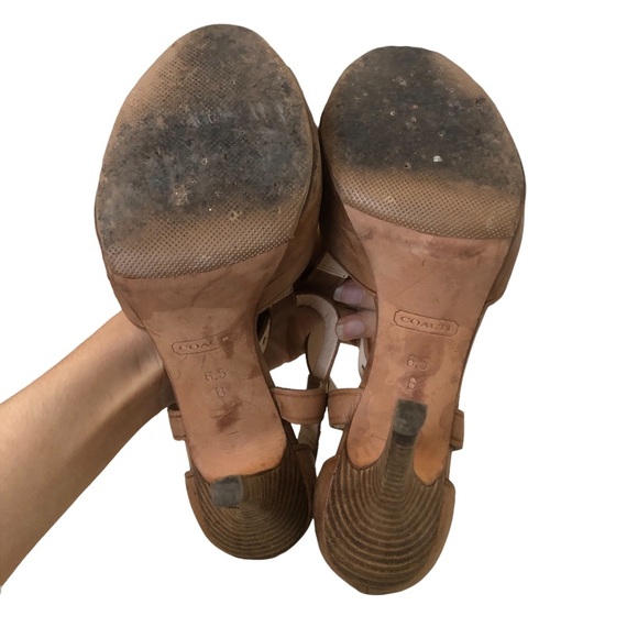 COACH Open-toe Brown Pumps - Picture 9 of 16